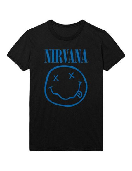 Nirvan: Blue Smiley (T-Shirt Unisex Tg. M)