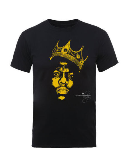 Notorious Big: Biggie Smalls: Gold Crown (T-Shirt Unisex Tg. L)