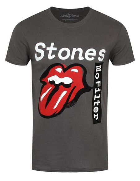 Rolling Stones (The): No Filter Text Grey (T-Shirt Unisex Tg. L)