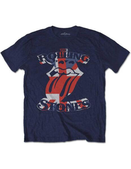 Rolling Stones (The): Men's Tee: British Flag Tongue (X-Large)