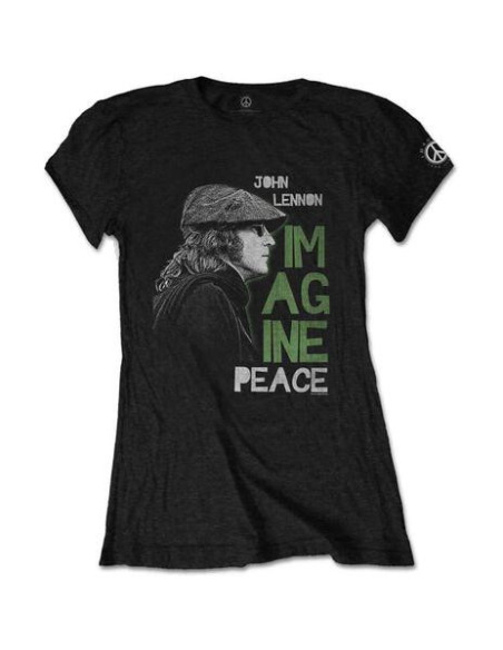 John Lennon: Imagine Peace (T-Shirt Donna Tg. M)