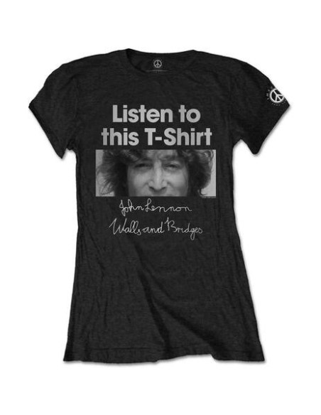 John Lennon: Listen Lady (T-Shirt Donna Tg. S)