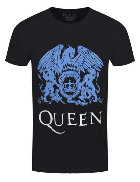 Queen: Blue Crest (T-Shirt Unisex Tg. S)