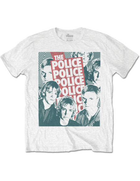 Police (The): Halftone Faces (T-Shirt Unisex Tg. L)