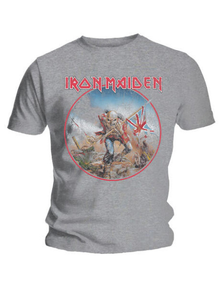 Iron Maiden: Trooper Vintage Circle (T-Shirt Unisex Tg. S)