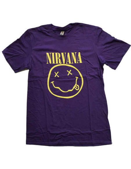 Nirvana: Yellow Happy Face (T-Shirt Unisex Tg. 2XL)