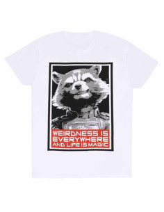 Marvel: Guardians Of The Galaxy - Vol 3 - Red Rocket - White (T-Shirt Unisex Tg. L)