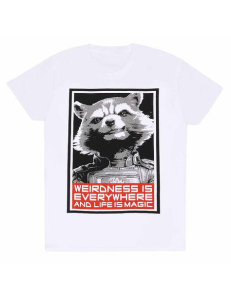 Marvel: Guardians Of The Galaxy - Vol 3 - Red Rocket - White (T-Shirt Unisex Tg. L)