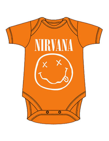 Nirvana: White Happy Face (Body Neonato 24 Mesi)