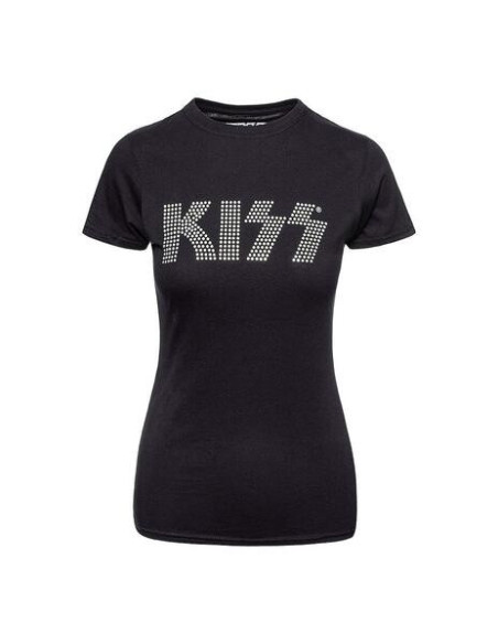 Kiss: Logo (Diamante) (T-Shirt Donna Tg. M)