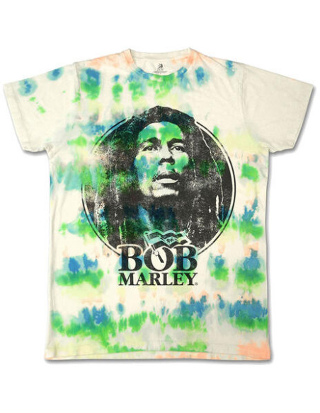 Bob Marley: Black and White Logo (Wash Collection) (T-Shirt Unisex Tg. M)