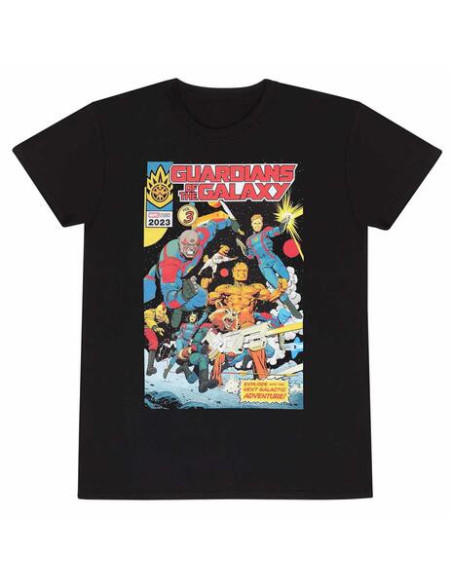 Marvel: Guardians Of The Galaxy - Vol 3 - Comic Cover - Black (T-Shirt Unisex Tg. M)