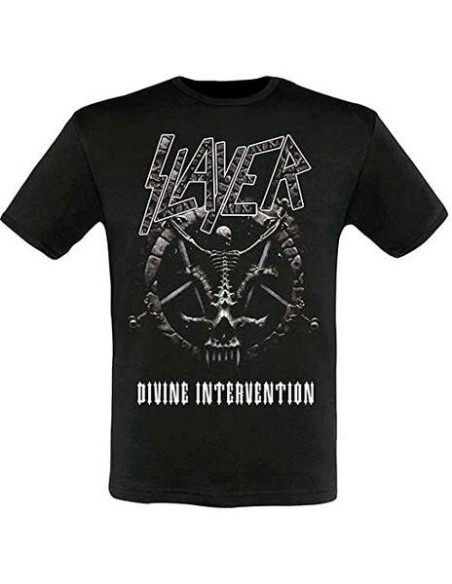 Slayer: Divine Intervention 2014 Dates (Ex-Tour With Back Print) (T-Shirt Unisex Tg. S)