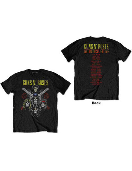 Guns N' Roses: Pistols and Roses (Back Print) (T-Shirt Unisex Tg. XL)