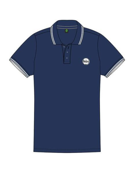Beatles (The): Drum Logo (Polo Shirt Unisex Tg. S)