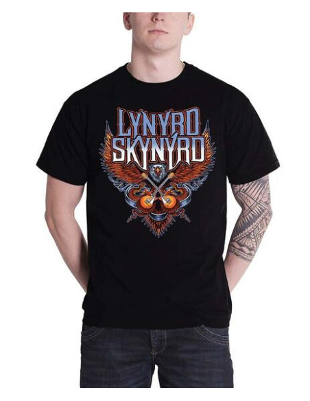 Lynyrd Skynyrd: Crossed Guitars (T-Shirt Unisex Tg. S)