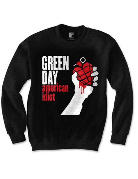 Green Day: American Idiot Black (Felpa Unisex Tg. S)