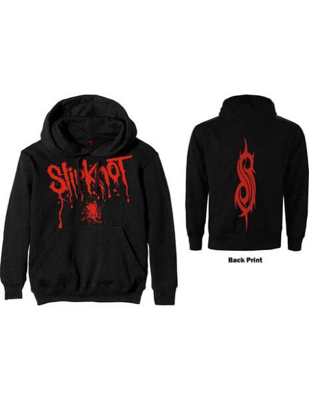 Slipknot - Splatter (Back Print) (Felpa Con Cappuccio Unisex Tg. 2XL)