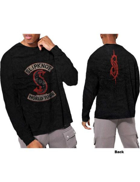 Slipknot: Patched Up (Back Print and Wash Collection) (Maglia Manica Lunga Unisex Tg. XL)