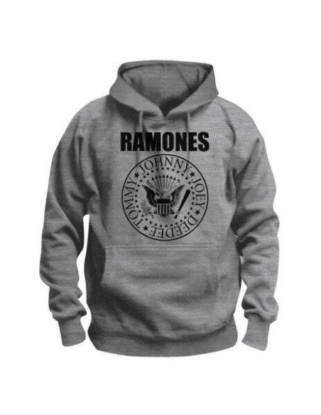 Ramones: Presidential Seal Grey (Felpa Con Cappuccio Unisex Tg. M)