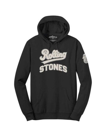 Rolling Stones (The): Team Logo and Tongue (Applique Motifs) (Felpa Con Cappuccio Unisex Tg. L)