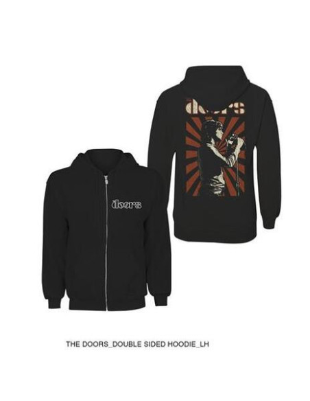 Doors (The): Lizard King Black (Felpa Con Cappuccio Unisex Tg. S)