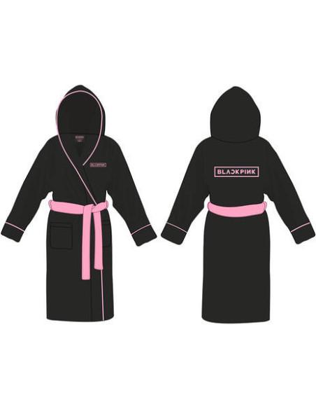 Blackpink: Logo Black Bathrobe (Accappatoio Unisex Tg. M-L)