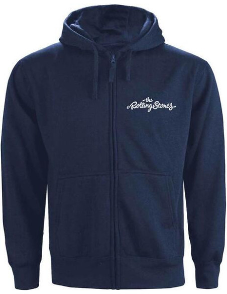 Rolling Stones (The): Zipped Classic Tongue (Back Print) (Felpa Con Cappuccio Unisex Tg. XL)