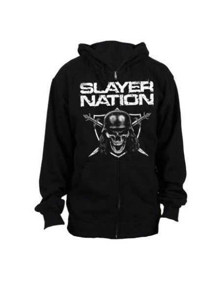 Slayer: Slayer Nation (Felpa Con Cappuccio Unisex Tg. M)