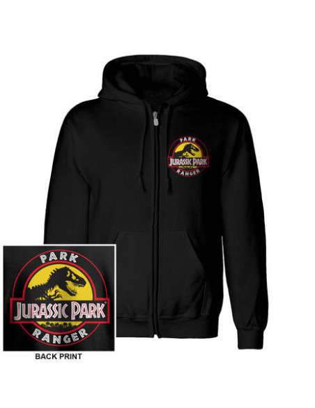 Jurassic Park: Park Ranger (Zip-Up) (Felpa Con Cappuccio Unisex Tg. XL)