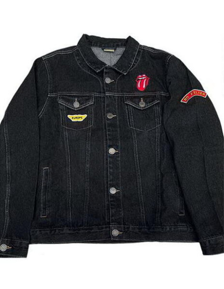 Rolling Stones (The): Unisex Denim Jacket: Sympathy (Back and Sleeve Print) (Giacca Unisex Tg. S)