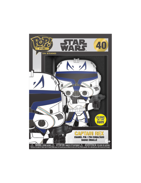 Star Wars: Funko Pop! Large Enamel Pin - Clone Wars - Captain Rex (Pin 40)