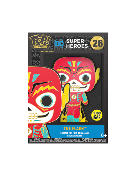 Dc Comics: Funko Pop! Large Enamel Pin - Flash (Pin 26) (Assortimento)