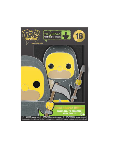 Simpsons (The): Funko Pop! Large Enamel Pin - Grim Reaper Homer
