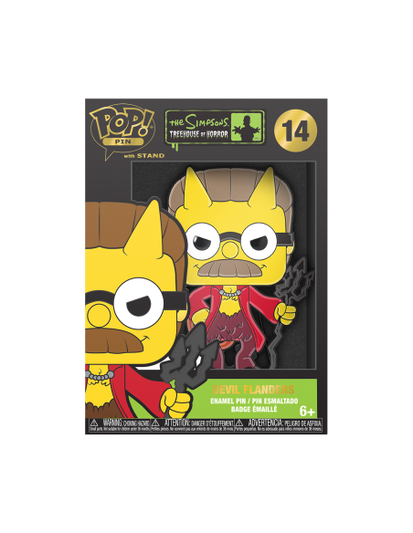 Simpsons (The): Funko Pop! Large Enamel Pin - Devil Flanders