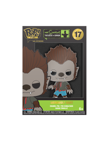 Simpsons (The): Funko Pop! Large Enamel Pin - Werewolf Bart With Chase