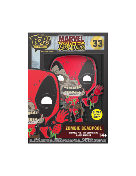 Marvel: Funko Pop! Large Enamel Pin - Zombie Deadpool (Pin 33)