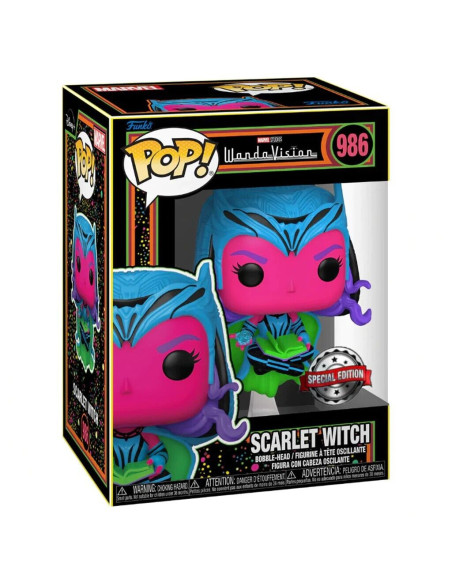 Marvel: Funko Pop! Pop - Wandavision - Scarlet Witch (Blacklight) (Vinyl Figure 986)