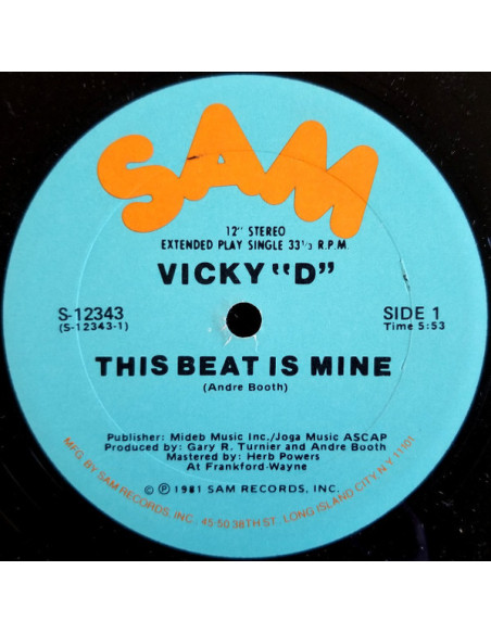 Vicky pDp - Vicky pDp-This Beat Is Mine 12p Vinyl