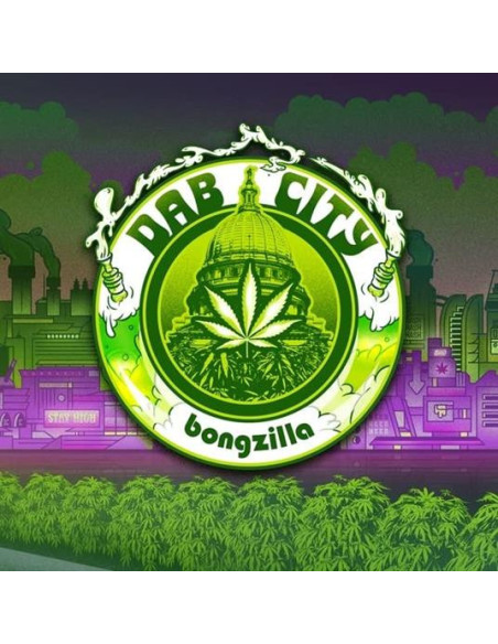 Bongzilla - Dab City (3 Colored Striped Violet/White