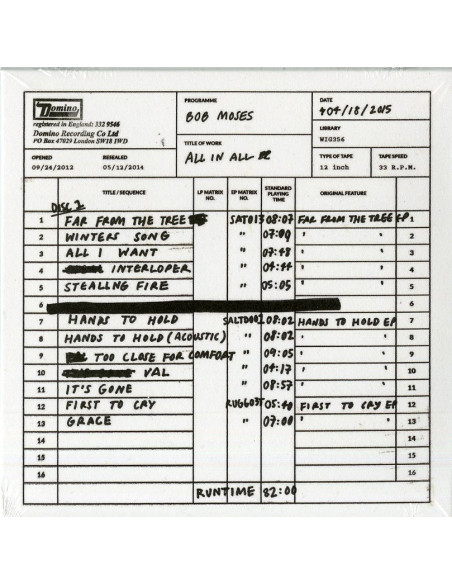 Bob Moses - All In All - (CD)