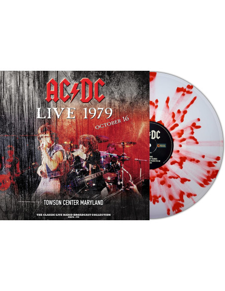 Ac/Dc - Live 1979 At Towson Center (Clear and Red Splatter Vinyl)