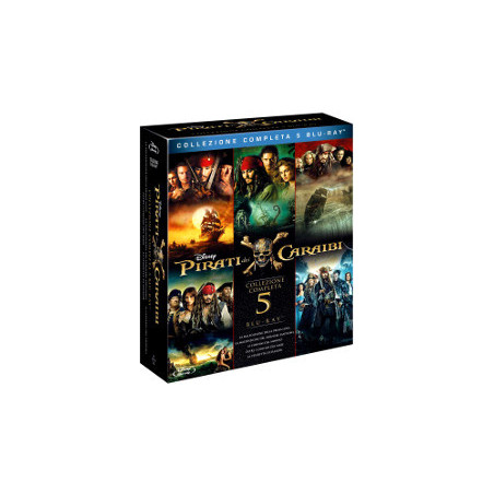 Pirati Dei Caraibi - Collezione Completa 1-5 (5 Blu Ray)