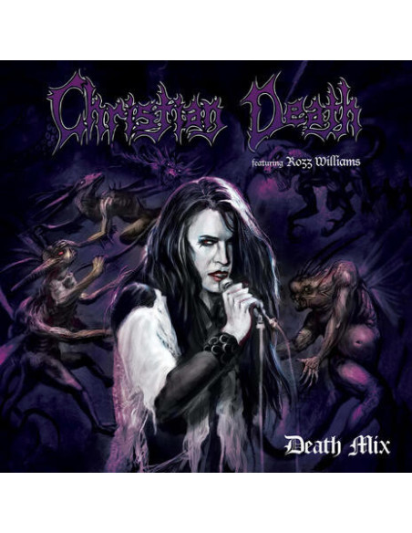 Christian Death and Ro - Death Mix - Purple/Black Splatter Vinyl