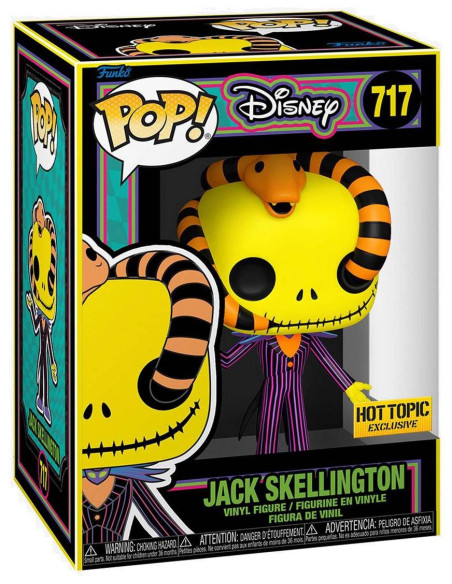 Disney: Funko Pop! - The Nightmare Before Christmas - Blacklight - Jack Skellington With Snake (Vinyl Figure 717)