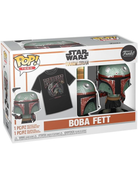 Star Wars: Funko Pop! and Tee - Mandalorian - Boba Fett