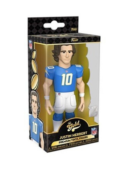 American Football: Funko Pop! Gold - Nfl - Chargers- Justin Herbert (5) (Premium Vinyl Figure)