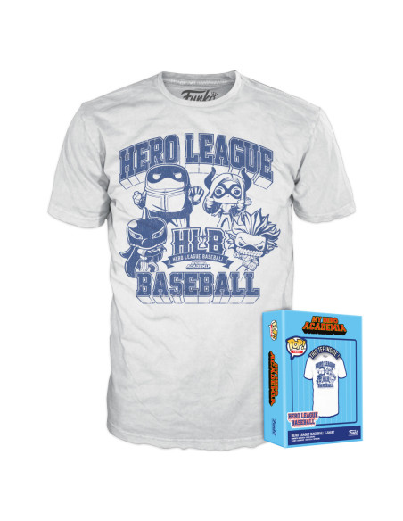 My Hero Academia: Funko Pop! Boxed Tee - Baseball (T-Shirt Unisex Tg. S)