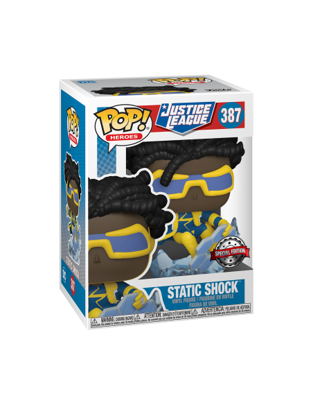 Dc Comics: Funko Pop! Heroes - Justice League - Static Shock (Vinyl Figure 387)