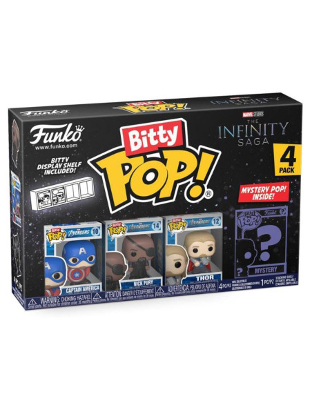 Marvel: Funko Bitty Pop! - The Infinity Saga 4 Packs - Captain America